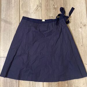 Lined J Crew Skirt w Side Tie Size 6